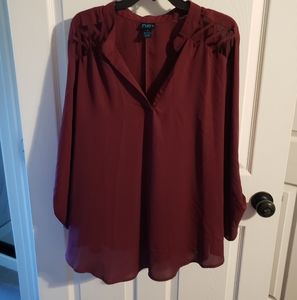 Rue 21 Burgundy Blouse
